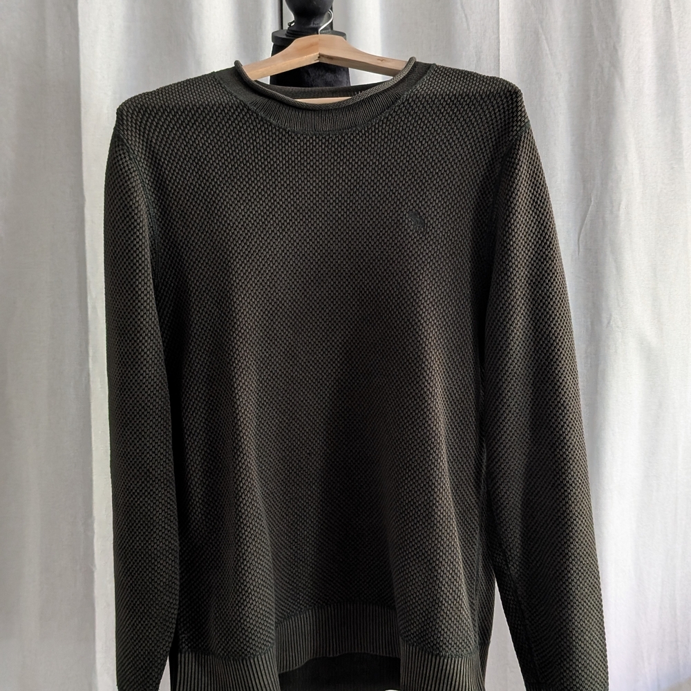 Abercrombie & Fitch Dark Green Crewneck Sweater - Classic Knit
